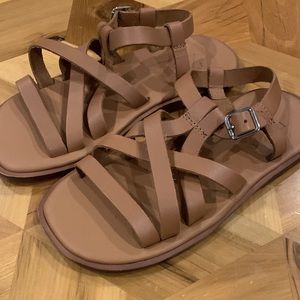 ZARA Leather Sandals Size 29 (12.5) NWT